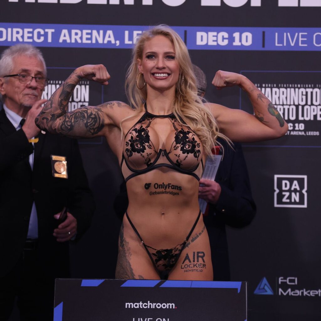 Ebaine Bridges si è presentata in lingerie trasparente alla cerimonia del peso - Kombatnet News