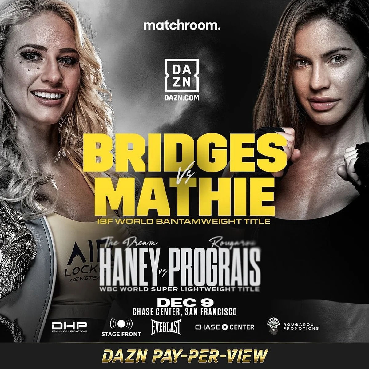Ebanie Bridges VS Avril Mathie per il titolo mondiale: "La cerimonia del peso romperà il web"