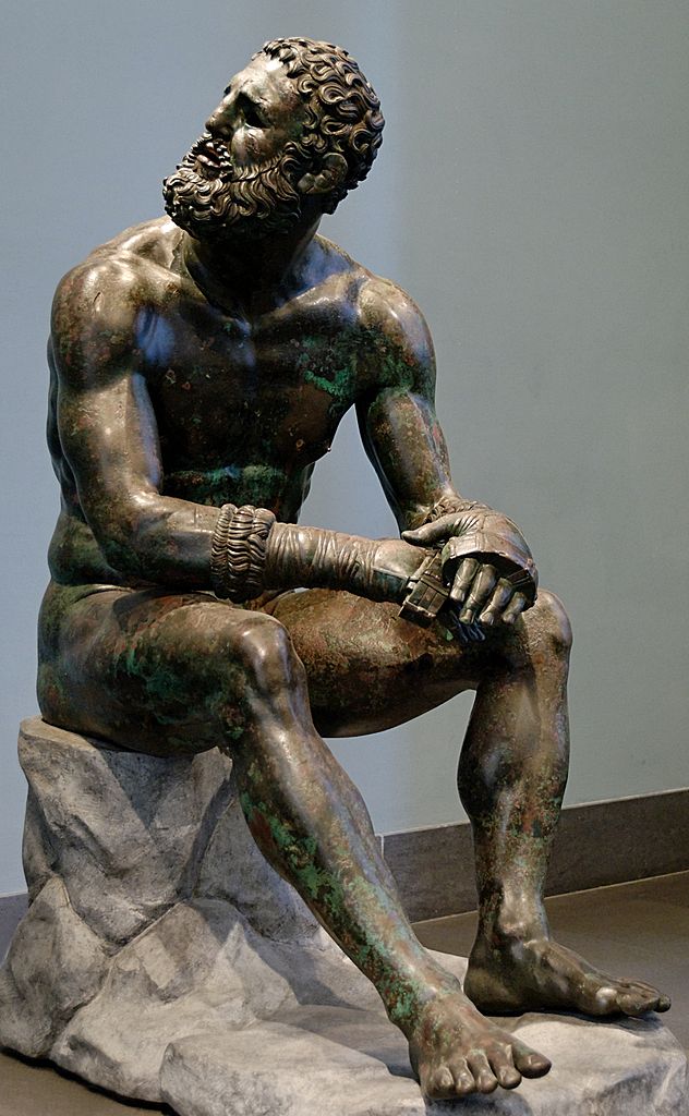 Pugile delle Terme che si riposa su un masso - Kombatnet Wiki