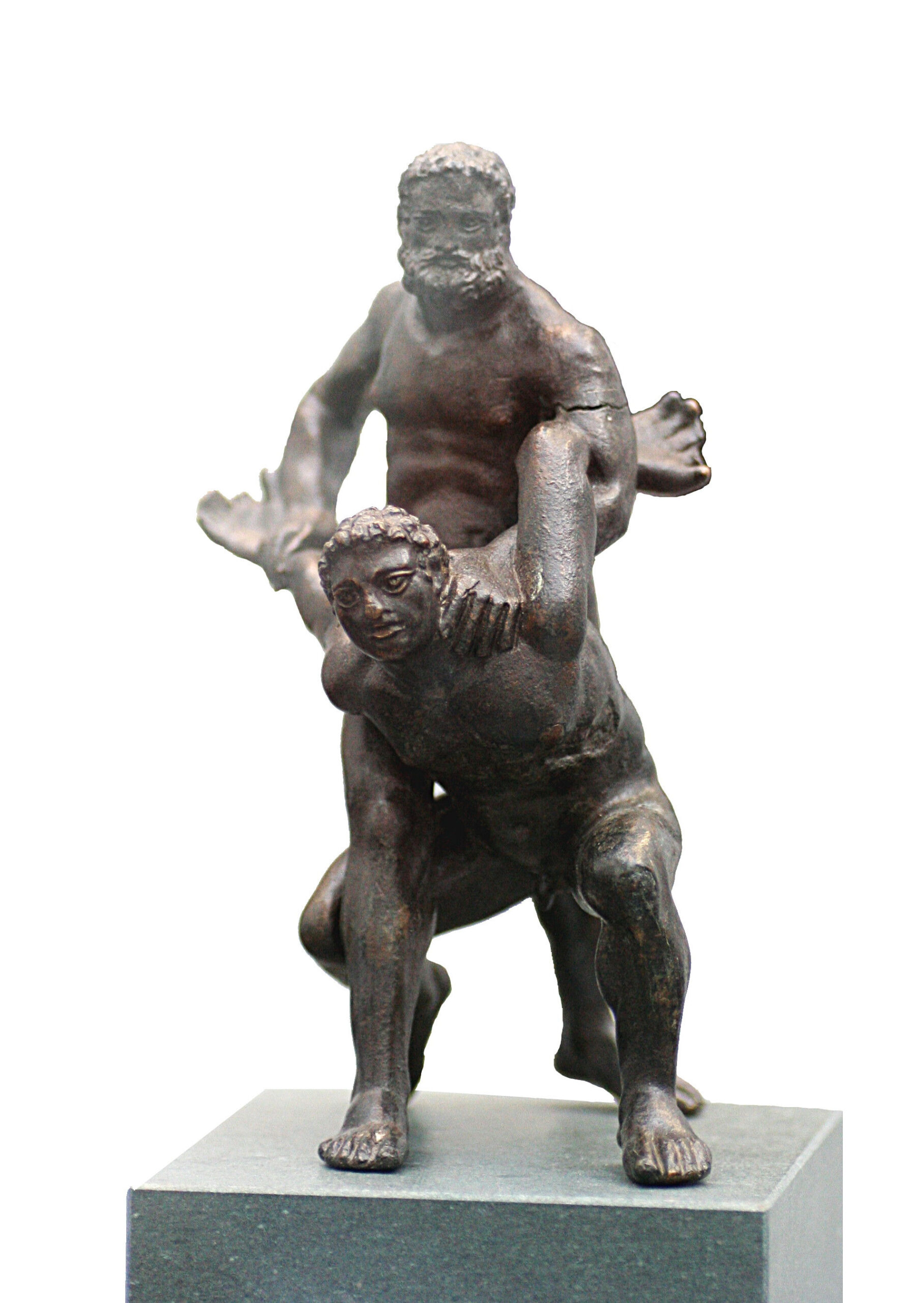 Statua di bronzo raffigurante due pancrazisti in combattimento - Kombatnet